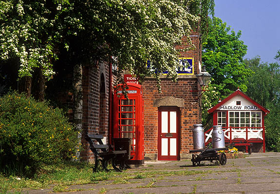 ENG: Cheshire , The Wirral, Willaston, Hadlow Rd Station, Wirral Country Pk. Old train depot restored to its 1956 appearance [Ask for #246.180.]