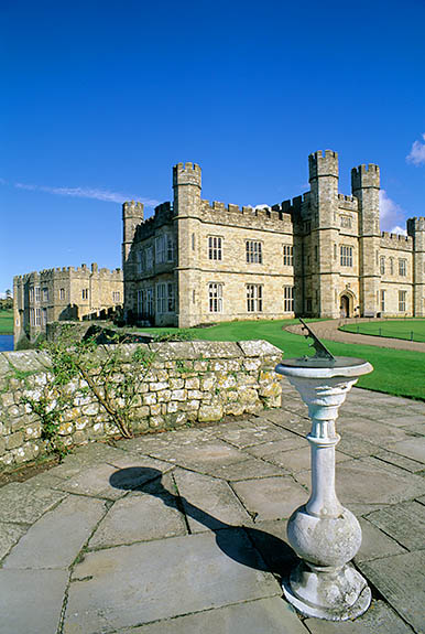 ENG: Kent , The Medway Valley, Leeds Castle and Gardens, The New Castle. Front view, across courtyard [Ask for #248.389.]