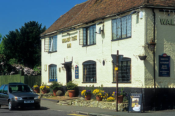 ENG: South East Region, Kent, The Upper Stour Valley, Aldington, The "Walnut Tree Inn", an infamous smugglers' pub in the 18th cent. [Ask for #256.498.]